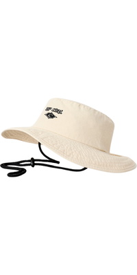 2026 Rip Curl Femmes Chapeau De Plage Premium Surf UPF 04OWHE - Naturel / Black
