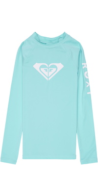 2026 Roxy Enfants Débardeur En Lycra à Manches Longues « Whole Hearted » ERGWR03490 - Aqua Splash