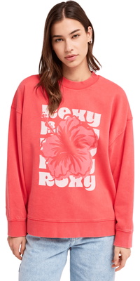Roxy 2026 Gamme « Femmes » Pull Terry ERJFT05087 - Hibiscus