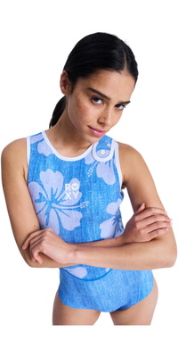 2026 Roxy Femmes Rise Combinaison Intégrale En Néoprène Natural 1mm 26BW263500 - Denim
