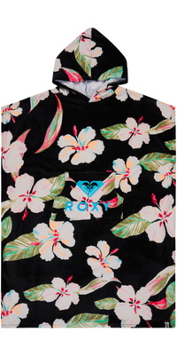 2026 Roxy Femmes Serviette Imprimée « Stay Magical » Poncho ERJAA04433 - Anthracite Spring Charming