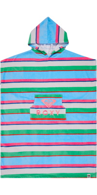 2026 Roxy Femmes Stay Magical Serviette Imprimée Poncho ERJAA04433 - Cloud Dancer Classic Stripe