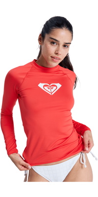 2026 Roxy Femmes Débardeur En Lycra à Manches Longues « Whole Hearted » ERJWR03547 - Hibiscus