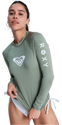 2026 Roxy Femmes Débardeur En Lycra à Manches Longues « Whole Hearted » ERJWR03547 - Oil Green