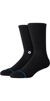 Chaussettes Unisexes « Icon » 2026 D Stance , Modèle « Crew » (M311D14ICO) - Black / Blanc