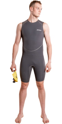 2026 ZONE3 Hommes Yulex Kneeskin NA26MYKS104 - Black / Grey