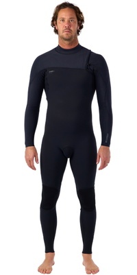 2026 ONeill Hommes HyperFreak Comp 4/3mm Zip Free Combinaison Néoprène 4971 - Black
