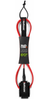 Leash De Planche De Surf Northcore 6 Pieds 2026 NOCO54D - Red