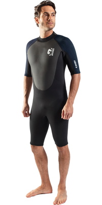 2026 Gul Hommes G-Force 3mm Back Zip Shorty Combinaison Néoprène GF3305-B7 - Black / Navy