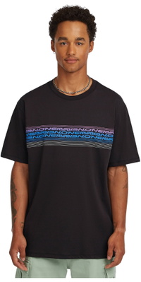 2026 ONeill Hommes Logo Rayures T-Shirt 2850362 - Black Out