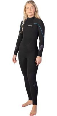 2026 Gul Femmes Response 3/2mm GBS Back Zip Combinaison Néoprène RE1232-C1 - Black