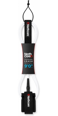 2026 Northcore 9FT Surfboard Leash NOCO57A - White