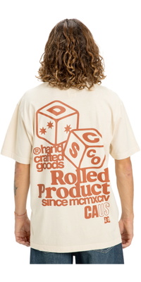 2026 DC Shoes Haut De Gamme Tee EDYZT04367 - Oatmeal