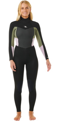 2025 Rip Curl Femmes Omega 3/2mm GBS Back Zip Combinaison Néoprène 157WFS - Khaki