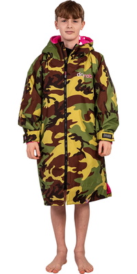 2025 Dryrobe Enfants Advance Peignoir De Change à Manches Longues V3 V3KSLSDA - Pink / Camouflage