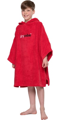 2026 Dryrobe Enfants Peignoir à Capuche En Coton Biologique V3DRJOCTR - Red