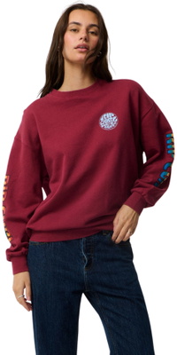 2026 Rip Curl Femmes Stephanie Gilmore Héritage Oversized Fleece 0EJWFL - Plum