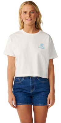 2026 Rip Curl Femmes Swell T-Shirt De Récolte 0P7WTE - Bone