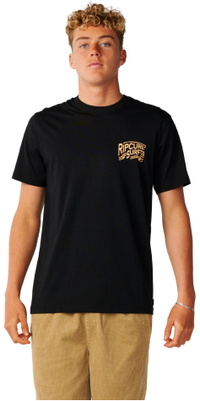 2026 Rip Curl Hommes T-shirt Confectionné Streamline 13OMTE - Black