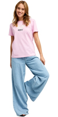 2026 Roxy Femmes Ocean Art Routier T-Shirt ERJZT06015 - Pink Lavender