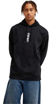 2026 DC Shoes Hommes Hoodie à Capuchon Bulle Floue EDYSF03278 - Black