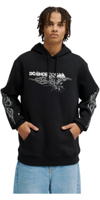 2026 DC Shoes Hommes Capuche De Flamme Latérale Hoodie EDYSF03285 - Black