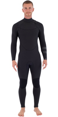 2025 Hurley Hommes Plus 5/3mm Chest Zip Combinaison Néoprène MFS0012504 - Black