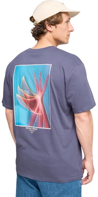 2026 Billabong Hommes Fleur Premium T-Shirt 24A521620 - Vintage Indigo
