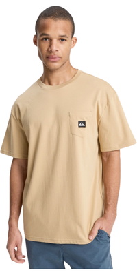 2026 Quiksilver Hommes Salt Poche Deau T-Shirt EQYZT08205 - Khaki