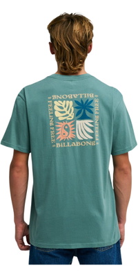 2026 Billabong Hommes T-Shirt De Vague EBYZT00563 - Sea Green