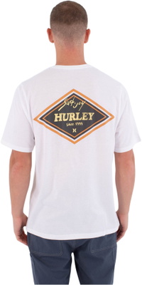 2026 Hurley Hommes Presse à Imprimer Samp T-Shirt MTSEUED0017 - White