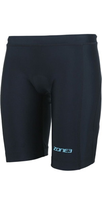 2026 ZONE3 Womens Activate Tri Shorts TW23WACS107 - Black / Turquoise