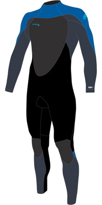 2026 O'Neill Enfants Epic 5/4mm Back Zip Combinaison N&eacute;opr&egrave;ne 4219B - Black / Slate / Baliblu