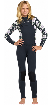 2026 Roxy Junior Swell Natural 4/3mm Chest Zip Wetsuit 26RW213501 - Of The Pacific