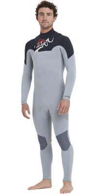 2026 Quiksilver Hommes Young Guns 4/3mm Chest Zip Combinaison N&eacute;opr&egrave;ne EQYW103248 - Quarry