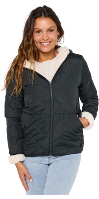 2026 Rip Curl Femmes Anoeta Veste Classique Matelassée 03FWJA - Noir