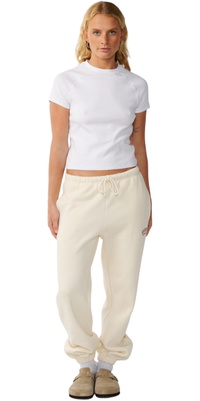 2026 Rip Curl Femmes Pantalon De Sport Varsity Track 073WPA - Bone