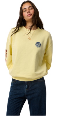 2026 Rip Curl Femmes Stephanie Gilmore Héritage Oversized Fleece 0EJWFL - Soft Yellow