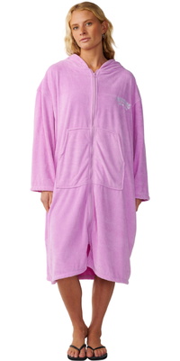 2026 Rip Curl Femmes Surf Classique Zip Thru Hooded Serviette 187WTO - Lilac