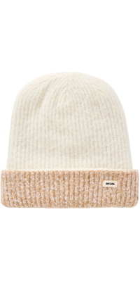 2026 Rip Curl Femmes 2 Tons Reg Revo Beanie 02MWHE - Off White / Tan