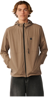 2026 Rip Curl Hommes Elite Série Anti-Zip Thru Veste CJKAX9 - Walnut