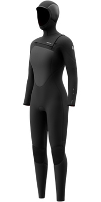 2026 Mystic Femmes Gem 6/4/3mm Chest Zip &agrave; Capuche Combinaison N&eacute;opr&egrave;ne 35000.270015 - Black