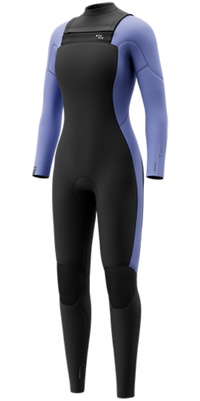 2026 Mystic Femmes Haven 5/3mm Double Chest Zip Combinaison N&eacute;opr&egrave;ne 35000.270045 - Iris Blue