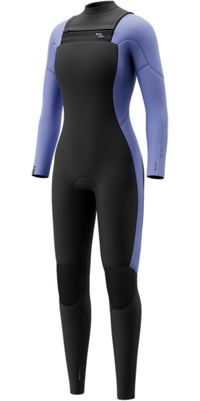 2026 Mystic Femmes Haven 5/3mm Double Chest Zip Combinaison Néoprène 35000.270045 - Iris Blue