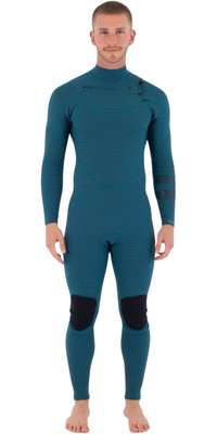 2026 Hurley Hommes Plus 4/3mm Combinaison Néoprène MFS0012403 - Black / Skyblue