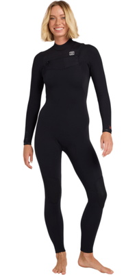 2026 Billabong Femmes Furnace Revo 5/4mm Chest Zip Combinaison N&eacute;opr&egrave;ne ABJW100243 - Black