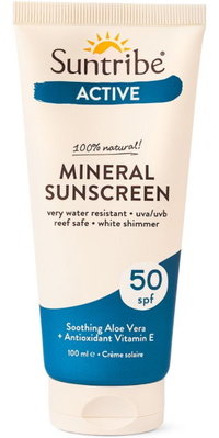 2026 Suntribe Active Écran Solaire Minéral Biologique SPF 50 STSSAC