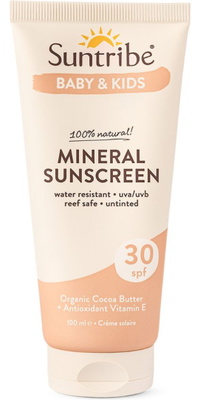 2026 Suntribe Enfants Écran Solaire Minéral Biologique SPF 30 STSSBK