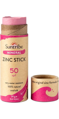 2026 Suntribe Bio Minéraux Zinc Stick De Soleil SPF 50 STZS - Pretty Pink