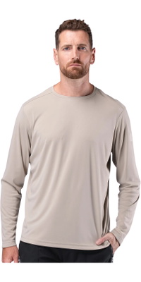 2026 Zhik Hommes Manches Longues Actives UV Tech Haut ATP-0071-M-STN - Stone